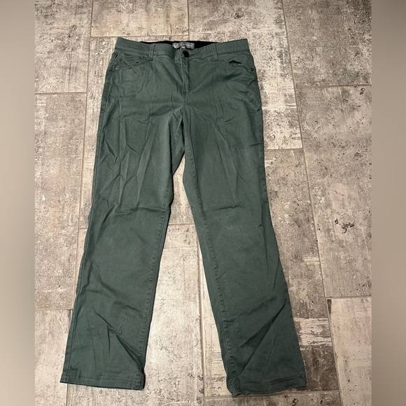 Wit & Wisdom “Ab Solution” Straight Leg Khaki Green Pant SZ 10 - Picture 1 of 5